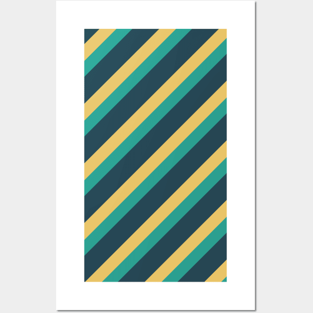 Diagonal Stripes Pattern 034#001 Wall Art by jeeneecraftz